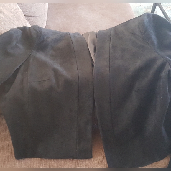 Calvin Klein Faux Suede Cropped Jacket XL - Picture 5 of 7